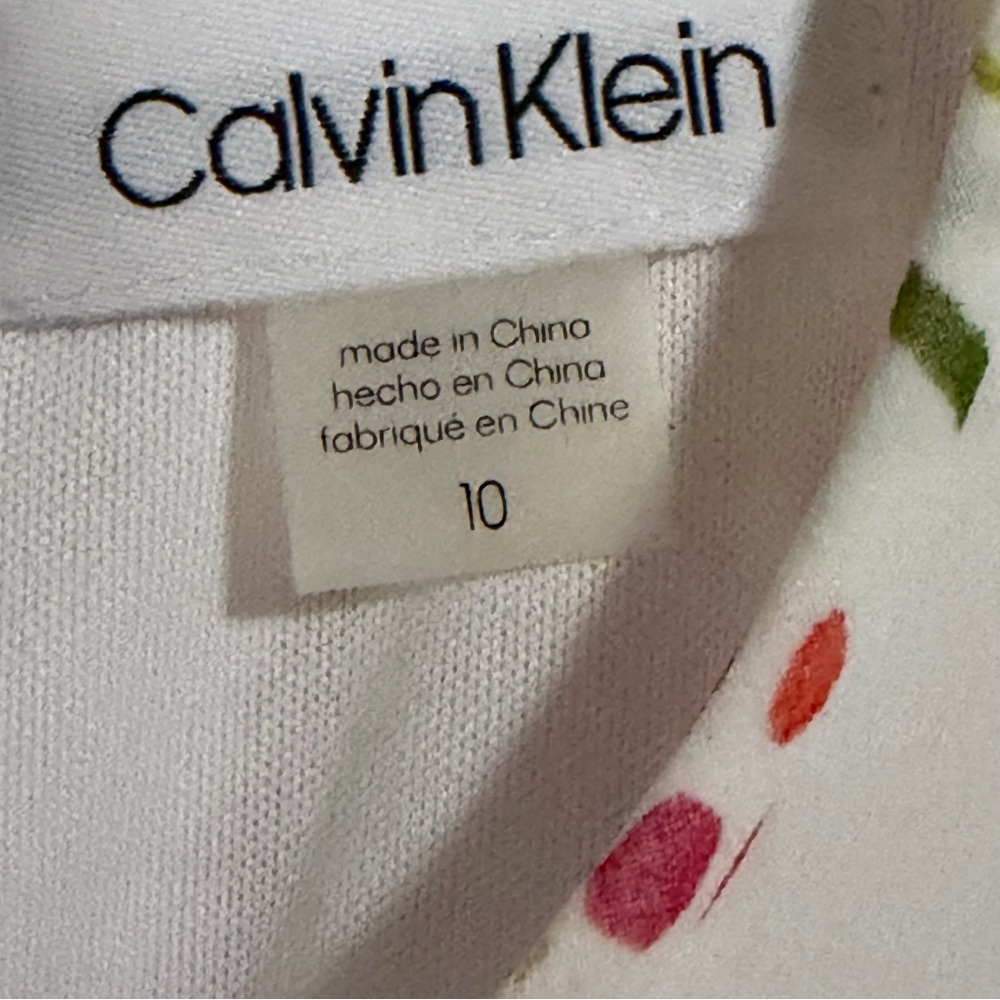 Calvin Klein Floral Sleeveless Dress - 10 - Picture 3 of 8